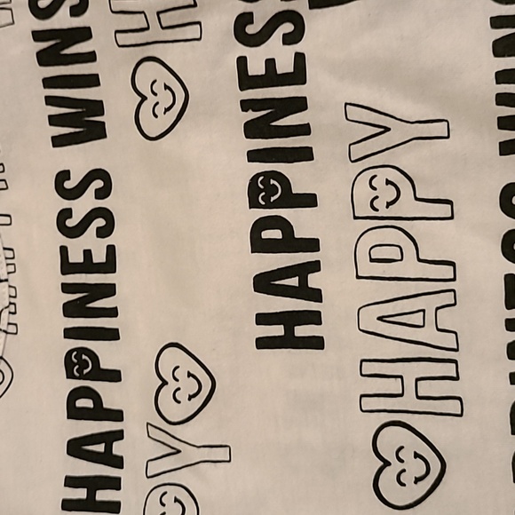 "Happiness Wins" long sleeved tee shirt - Picture 3 of 3